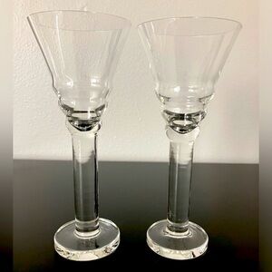 Modern Style Cocktail/Liquor Thick Stem Small Glass Set of 2